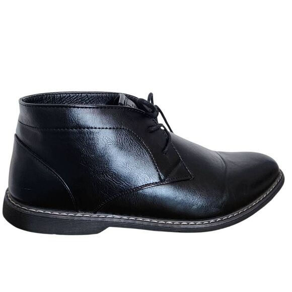 London Fog Black Lace-Up Chukka Boots Size 11 London Fog Blackburn Boots - Picture 1 of 9